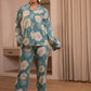 Juniper Women'S Mint Floral Printed Co-Ord Set With Button Details - Swadesiicart
