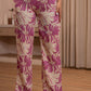 Juniper Purple Floral Printed Co-Ord Set With Button Details - Swadesiicart