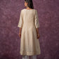 Juniper Ivory Glow Kurta Set With Subtle Zari Detailing - Swadesiicart