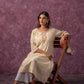 Juniper Ivory Glow Kurta Set With Subtle Zari Detailing - Swadesiicart