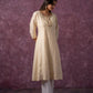 Juniper Ivory Glow Kurta Set With Subtle Zari Detailing - Swadesiicart