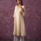 Juniper Ivory Glow Kurta Set With Subtle Zari Detailing - Swadesiicart