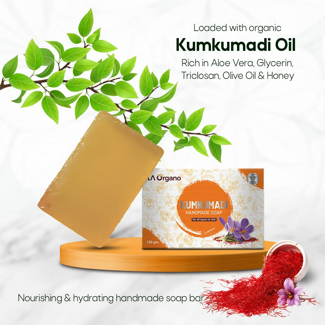 LA Organo Kumkumadi Handmade Natural Bath Soap | Swadesiicart