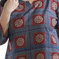 Breathables Women’S Blue Cotton Geometric Print Loungewear Co-Ord Set – Hip-Length Kurta & Pants