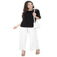 Lagi Women's White Solid Palazzo (PLZ04F) | Swadesiicart