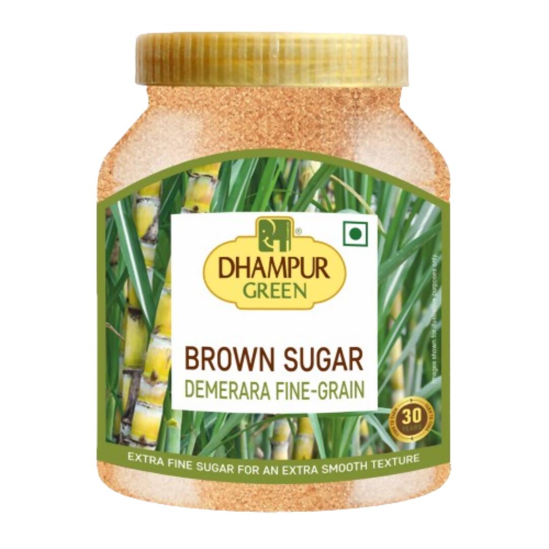 Dhampur Green Demerara Brown Sugar (Fine Grain) | Swadesiicart