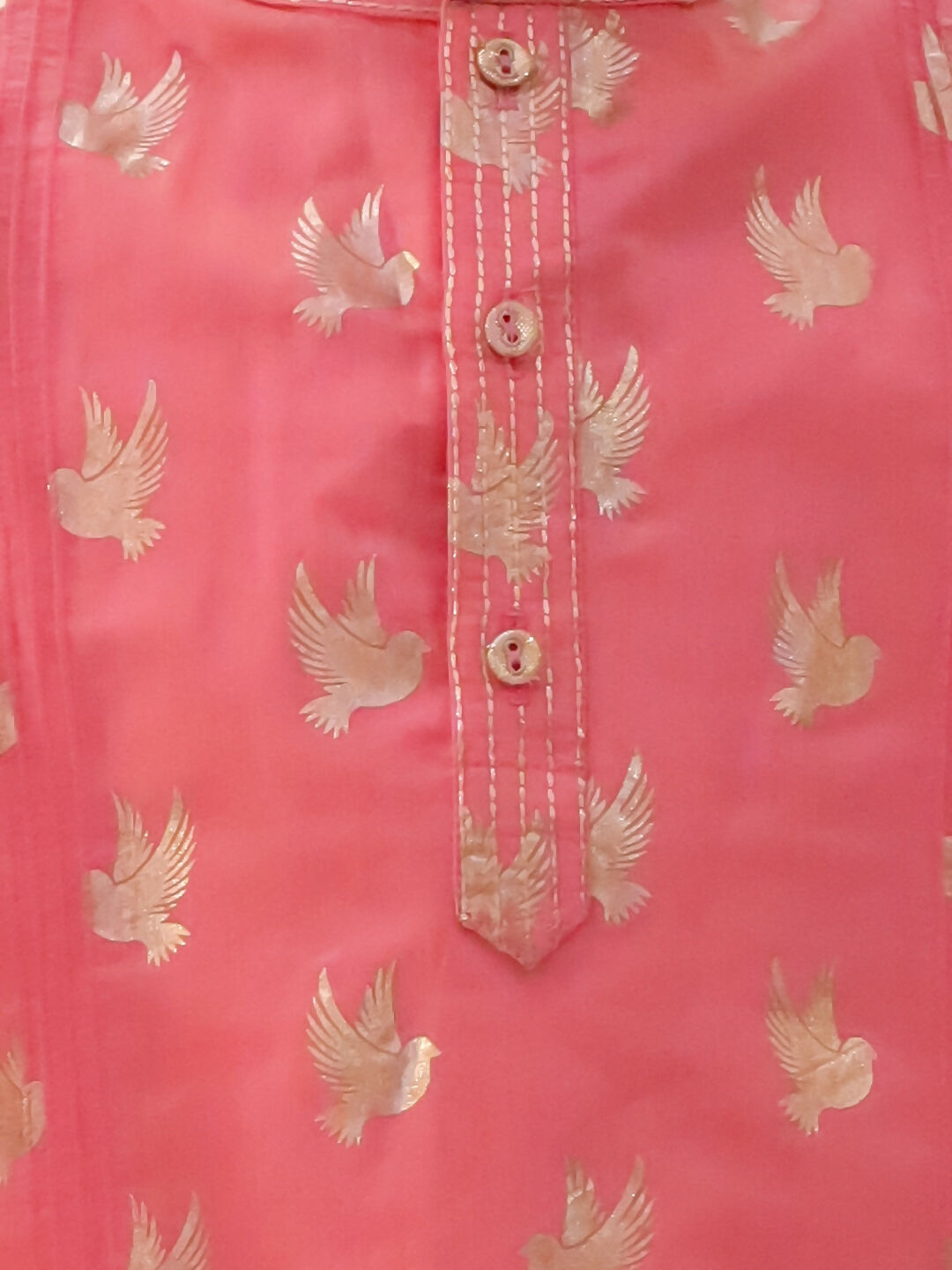 Lil Drama Mishti Peach Kurta Dhoti Set For Boys | Swadesiicart
