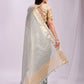 Shree Shyam Fashion Organza Sky Blue Saree