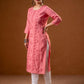 Juniper Rose Gold Embroidered Kurta - Swadesiicart
