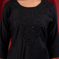 Juniper Black Tonal Sequin Embellished Straight Kurta Set - Swadesiicart