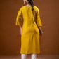 Juniper Mustard Tonal Sequin Embellished Straight Kurta Set - Swadesiicart