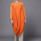 Ahalyaa Women Orange Ethnic Motifs Printed Crepe Cowl Kurta | Swadesiicart