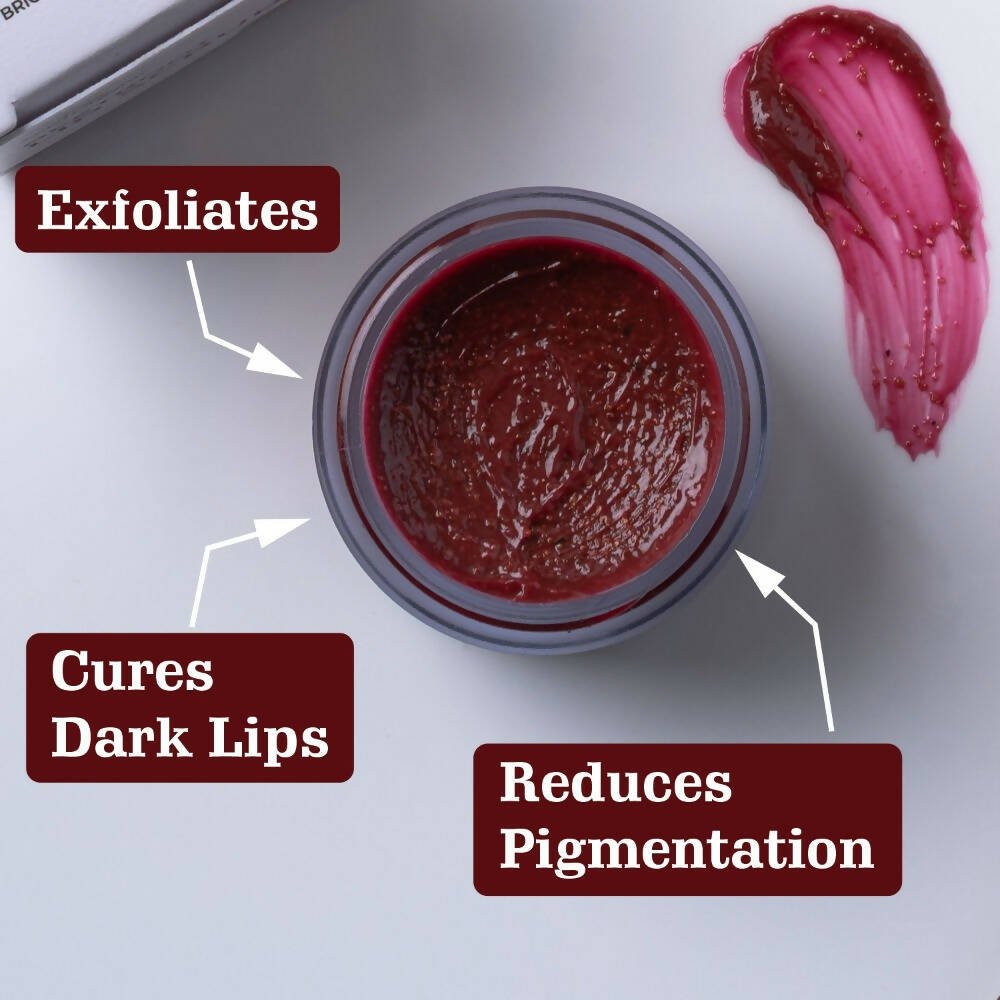 Aravi Organic Beetroot Lip Lightening Scrub Balm - Swadesiicart