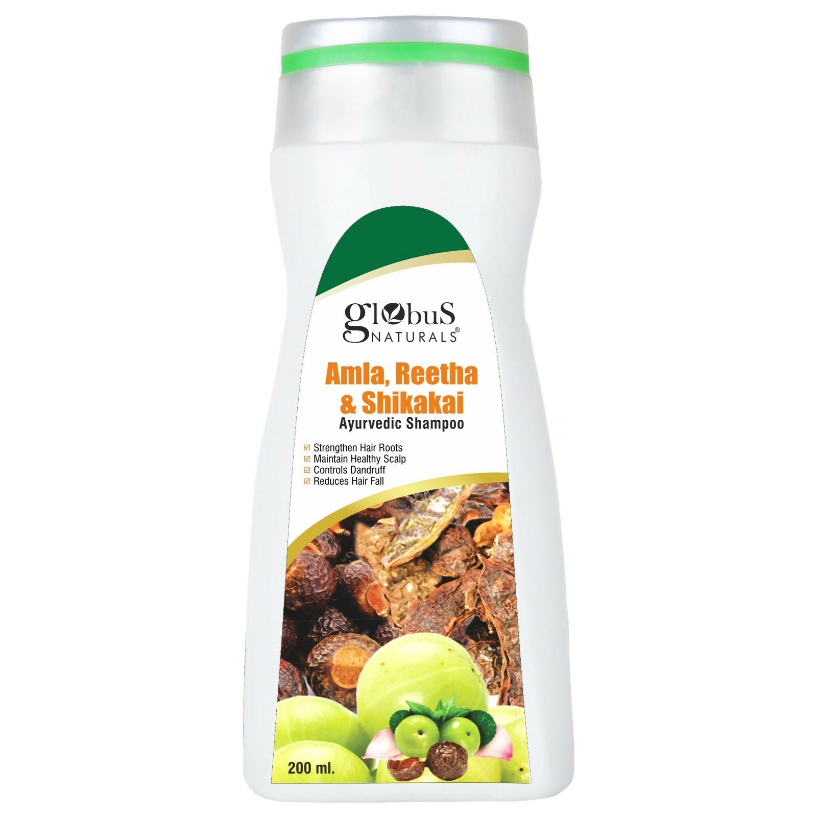 Globus Naturals Amla Reetha Shikakai Shampoo | Swadesiicart