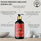 Ivory Natural Wood Pressed Organic Jojoba Oil Premium & Extra Virgin For Smooth Dry Skin, Avoid Flakiness, & Improve Skin Elasticity | Swadesiicart
