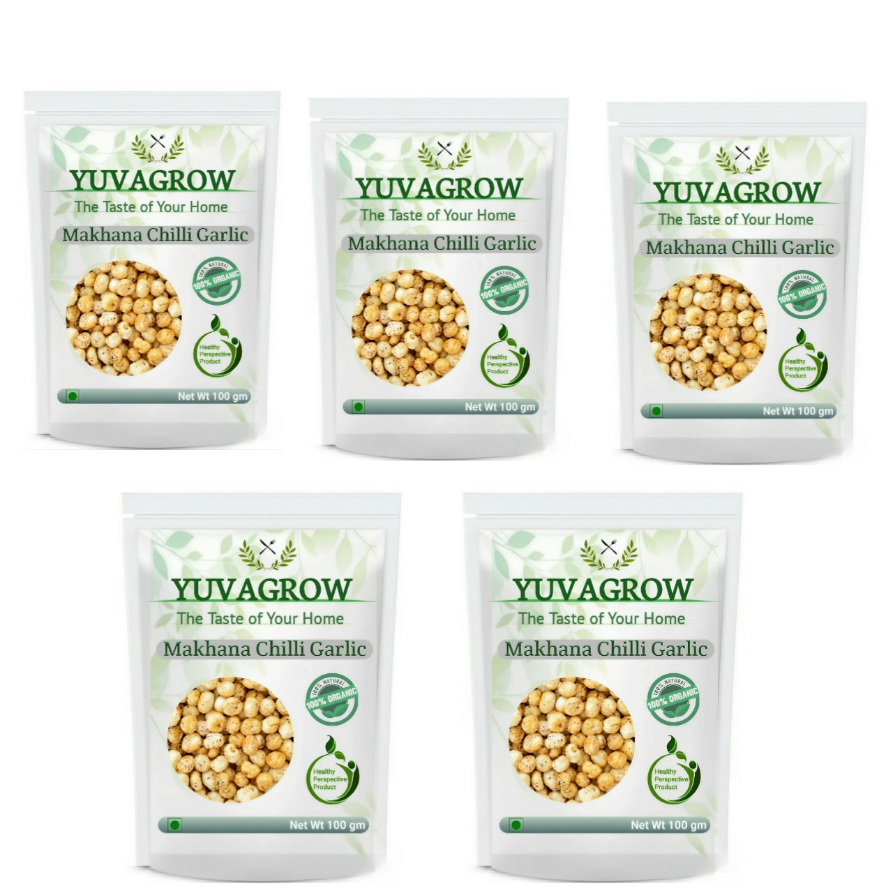 Yuvagrow Makhana Chilli Garlic - Swadesiicart