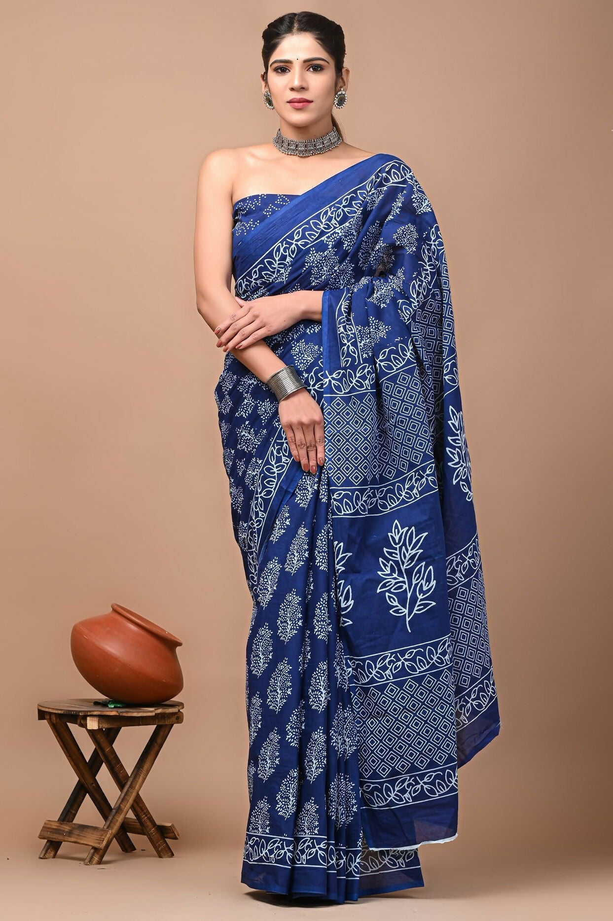 Exclusive Collection Pink Beautiful Mulmul Cotton Saree - Swadesiicart