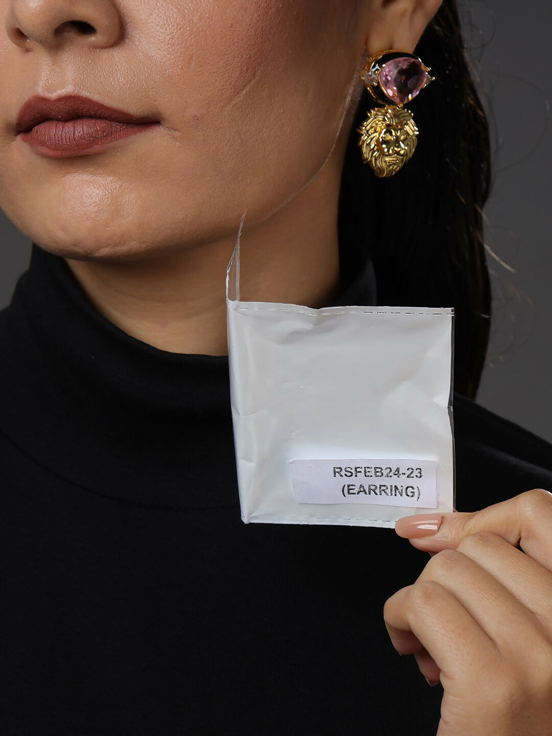 Pink Danglers- Ruby Raang | Swadesiicart