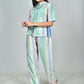Morchari Digital Print Semi Muslin Co-Ord Set Top & Trouser-Multicolor - Swadesiicart