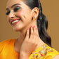 Ruby Raang Yellow Kundan Studs | Swadesiicart