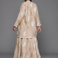 Ahalyaa Women's Traditional Wear Co-ords - Tan - Swadesiicart