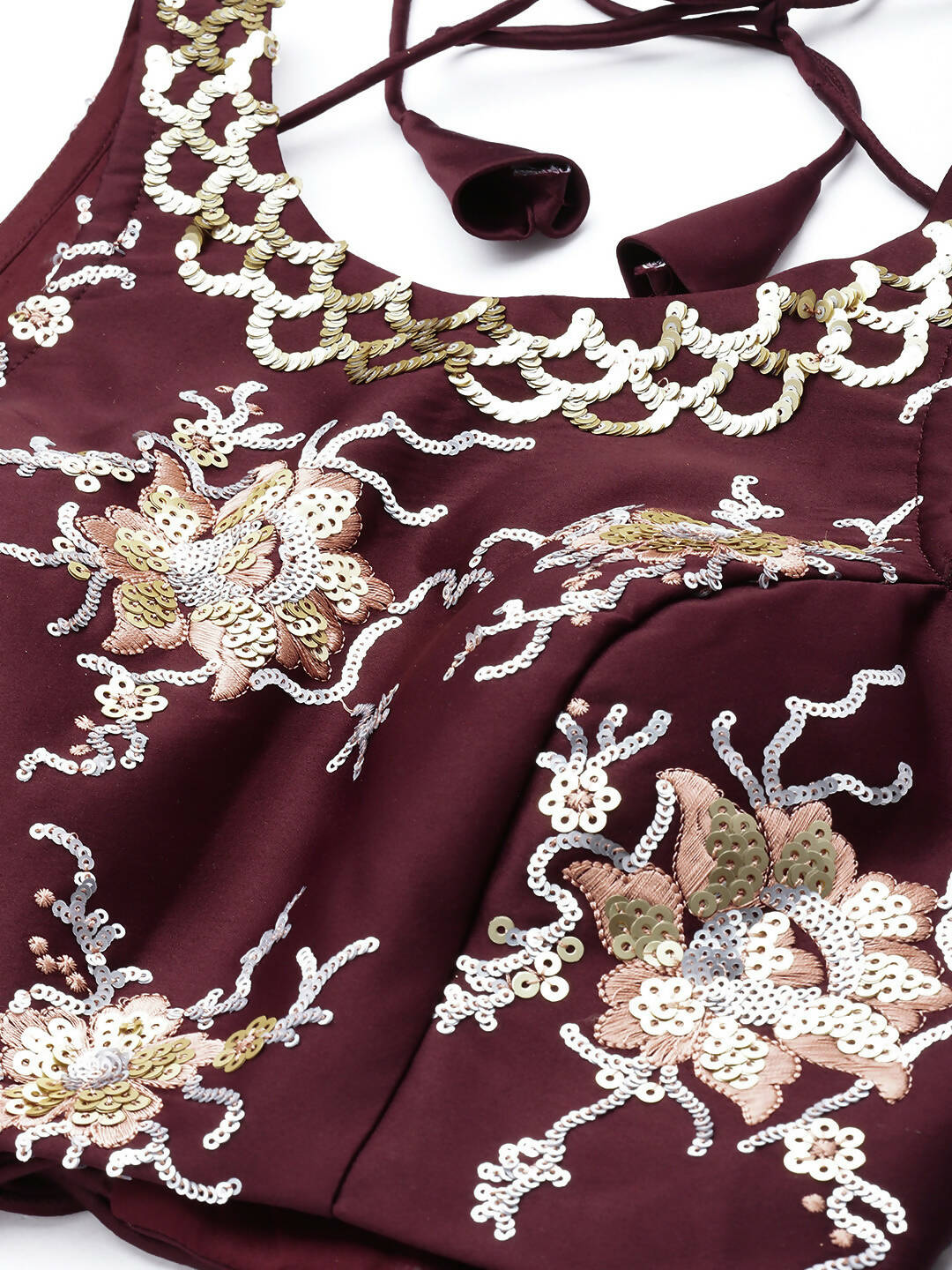 House of Panchhi Pink Net Sequins Embroideried Lehenga | Swadesiicart