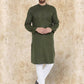 Even Apparels Pure Cotton Green Kurta - Green | Swadesiicart