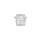 white stone ring (silver) - Ruby Raang | Swadesiicart