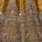 Jyoti Fashion Women's Golden Bridal Net Fancy Dori & Sequins Multi Thread Embroidered with Diamond Work Wedding Lehenga Choli | Swadesiicart
