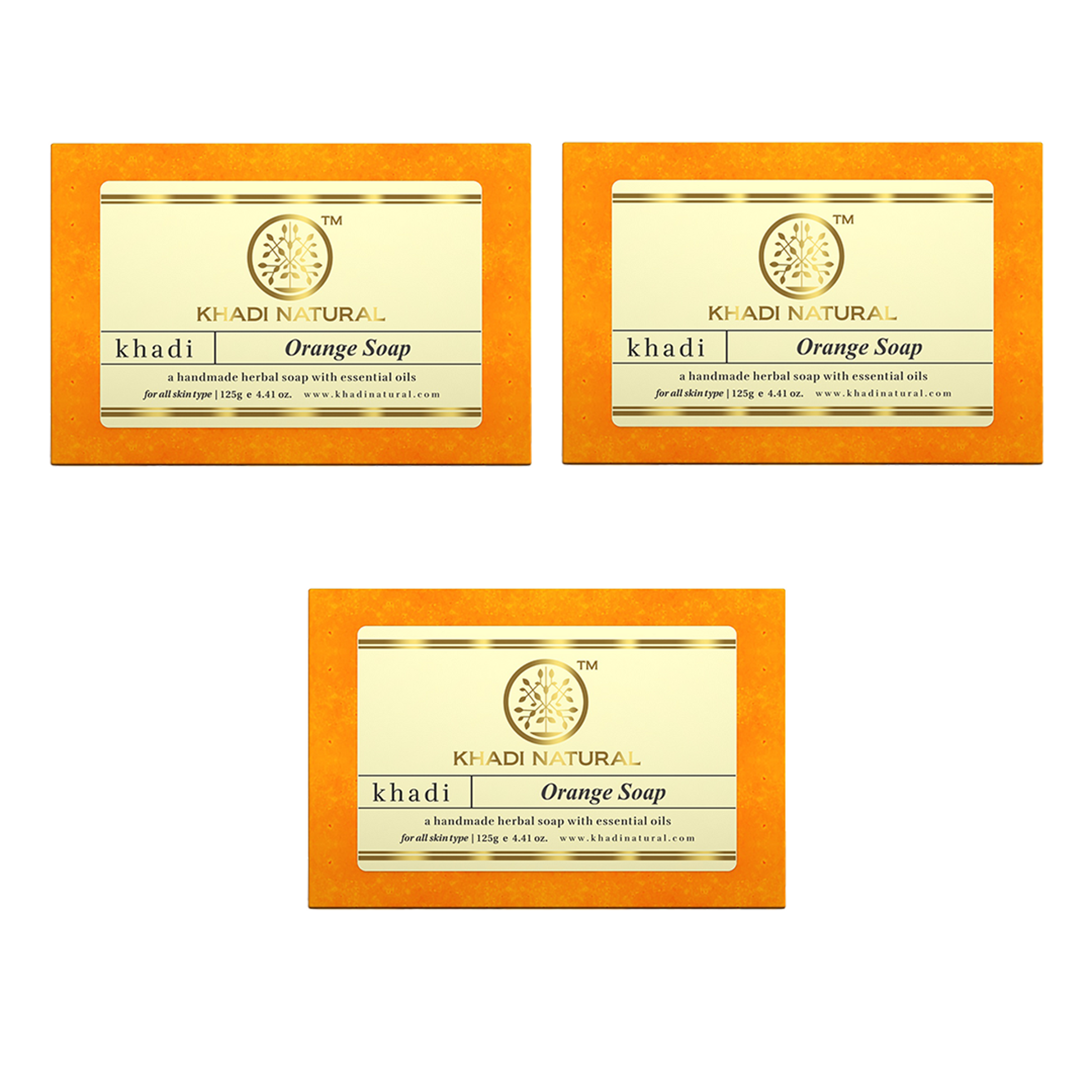 Khadi Natural Orange Soap 125gm