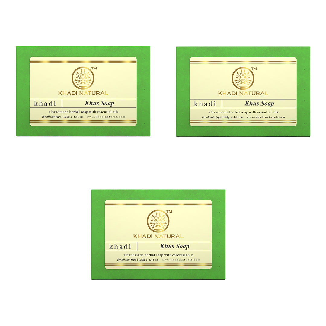 Khadi Natural Herbal Khus Soap - 125gm