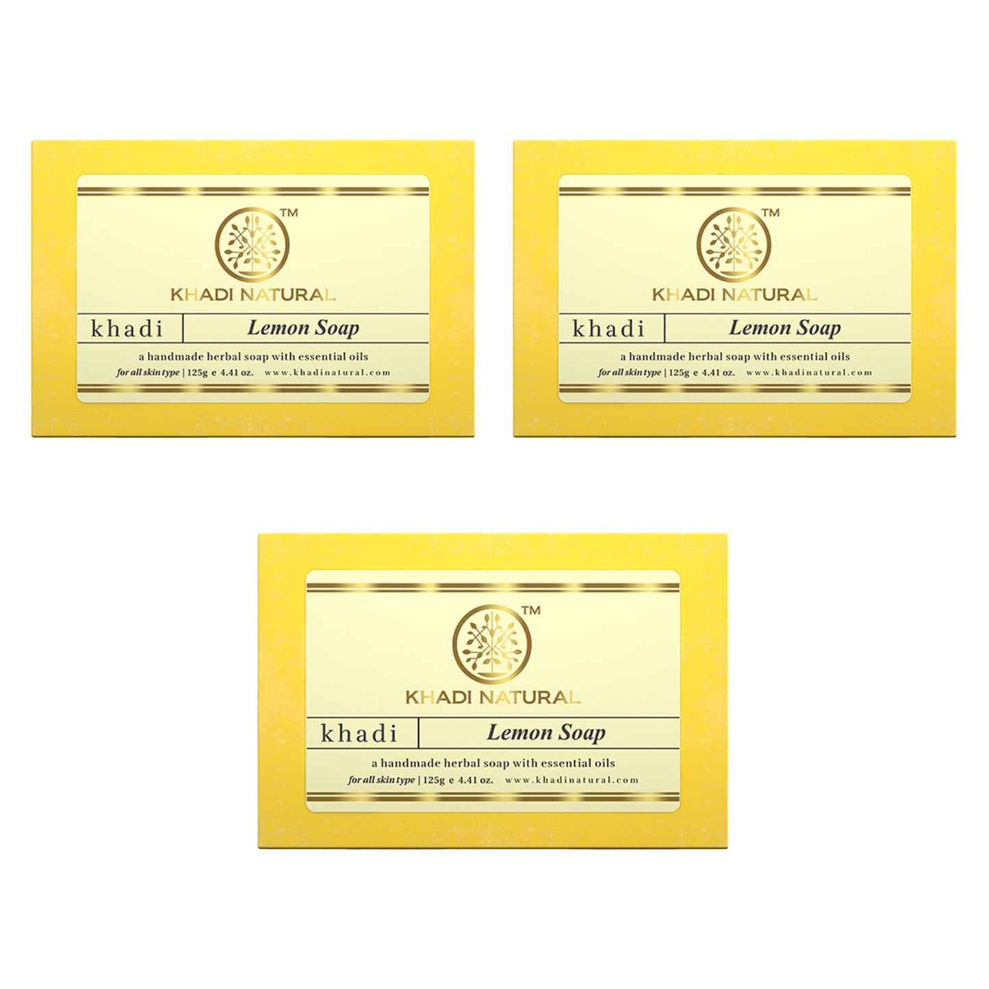 Khadi Natural Herbal Lemon Soap 125gm