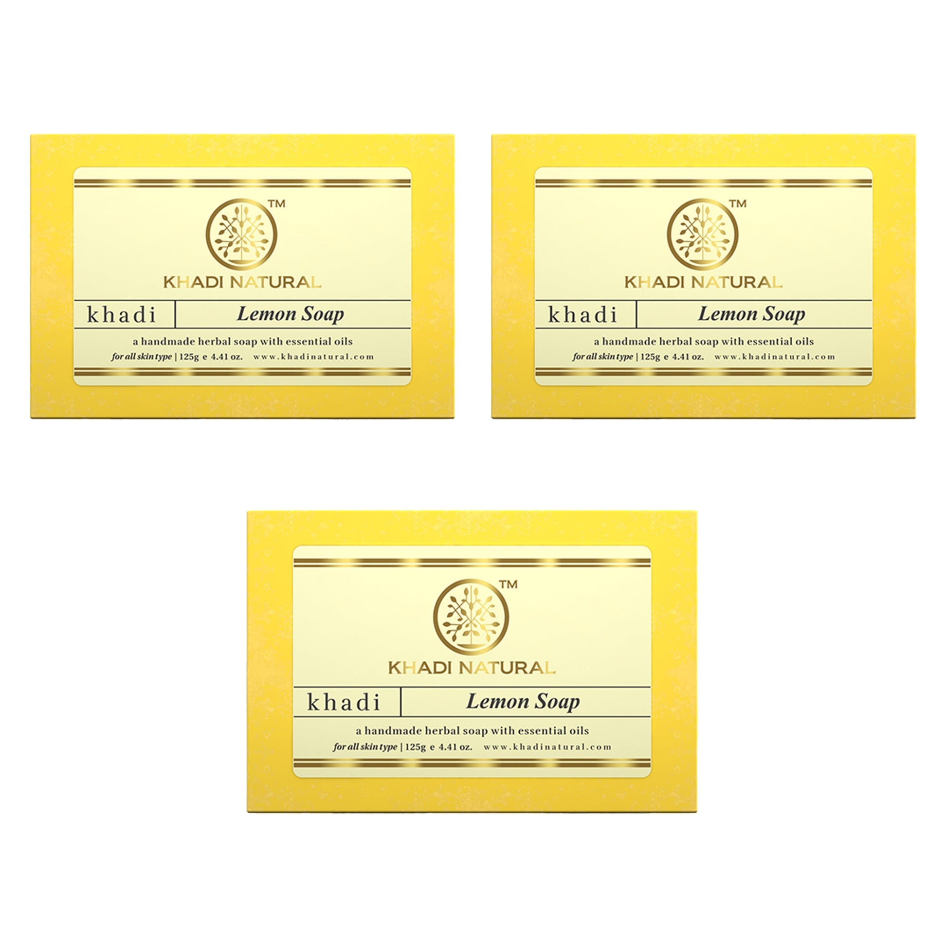 Khadi Natural Herbal Lemon Soap 125gm