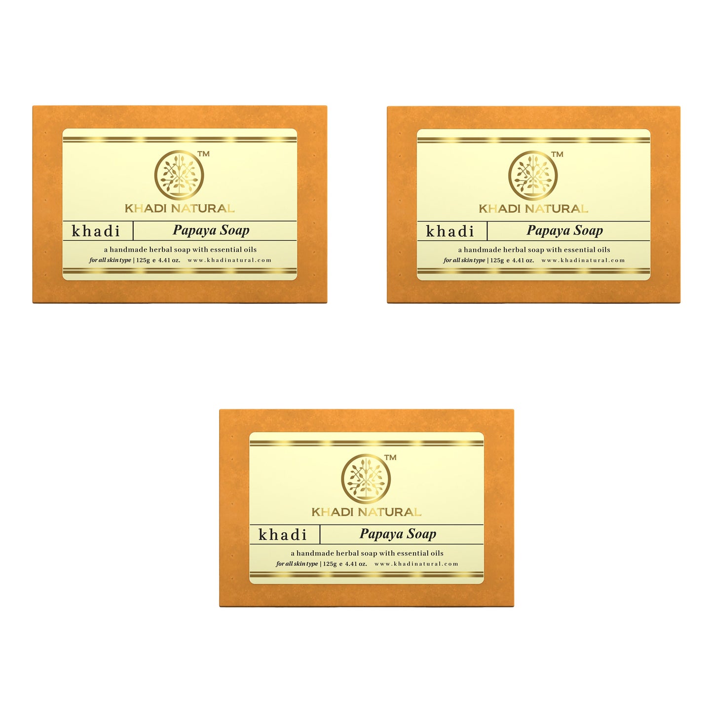 Khadi Natural Papaya Soap 125gm