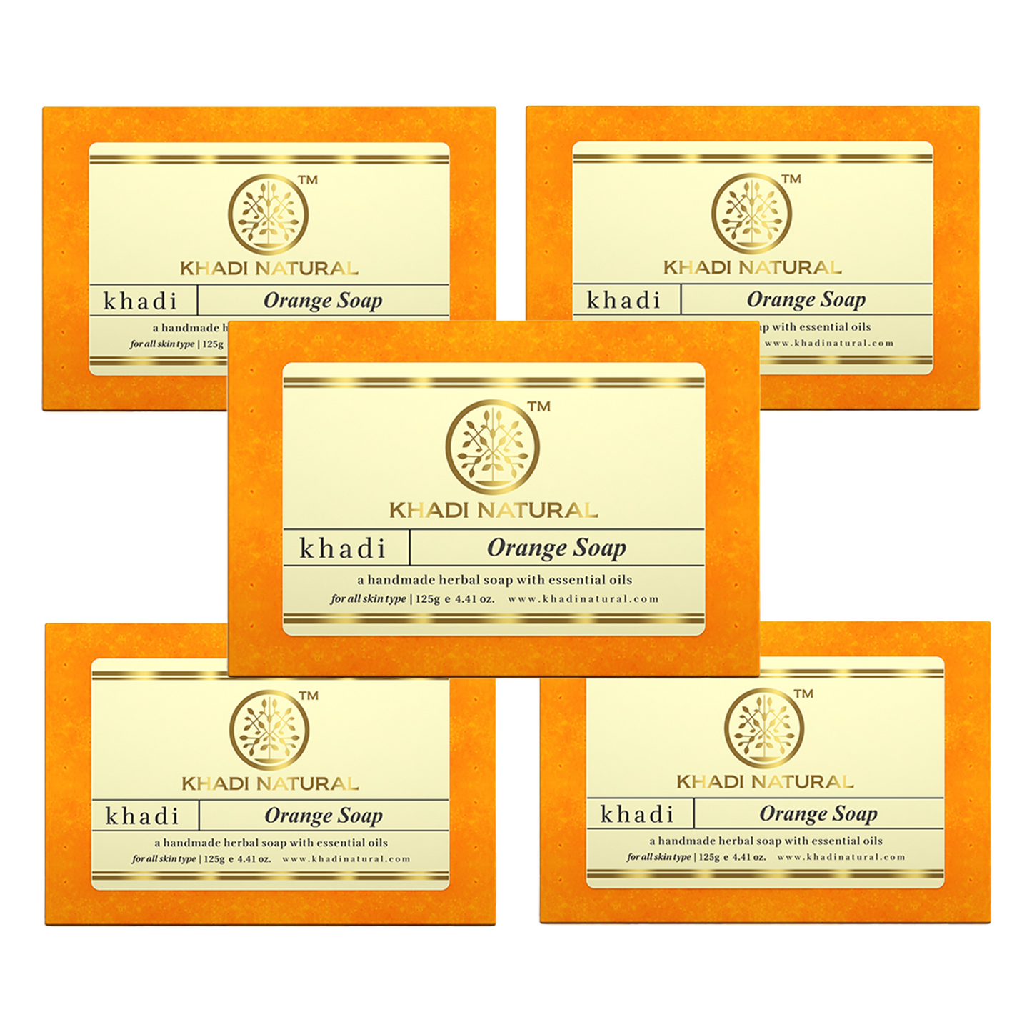 Khadi Natural Orange Soap 125gm