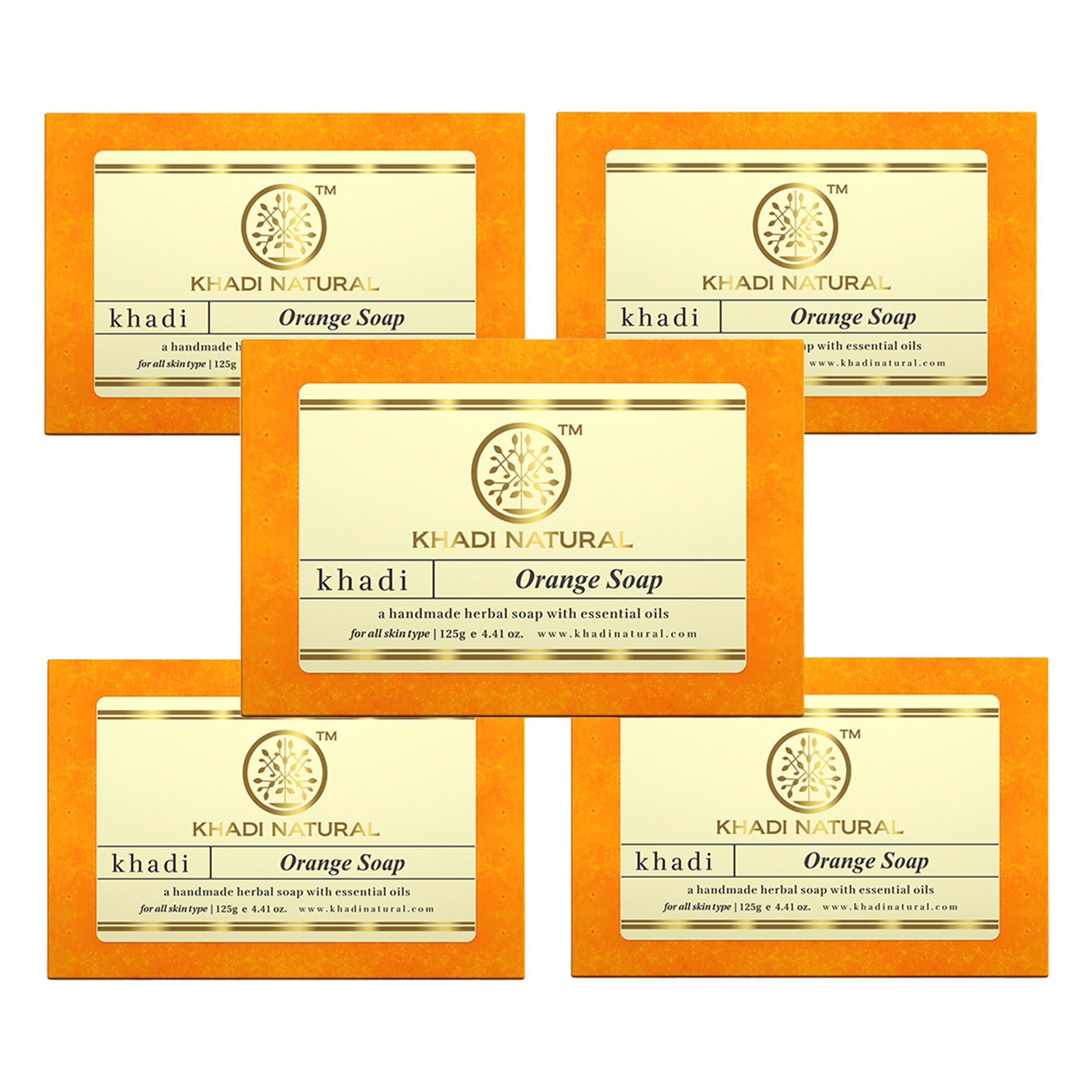 Khadi Natural Orange Soap 125gm