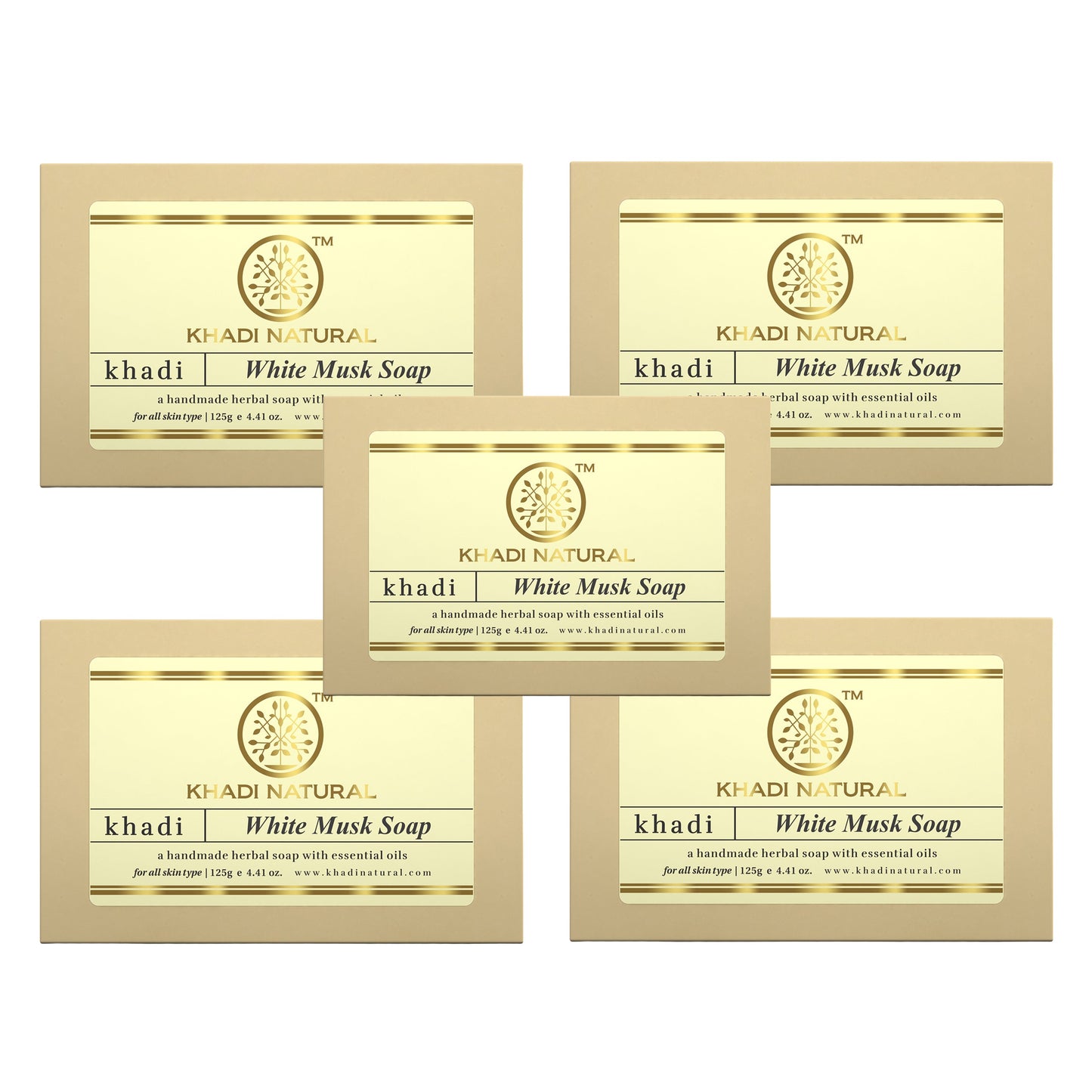 Khadi Natural Herbal White Musk Soap - 125gm