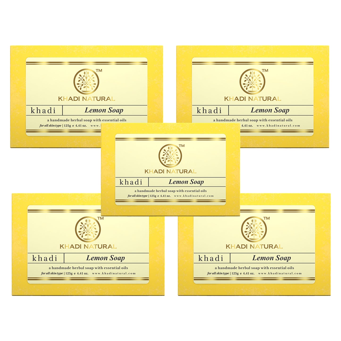 Khadi Natural Herbal Lemon Soap 125gm