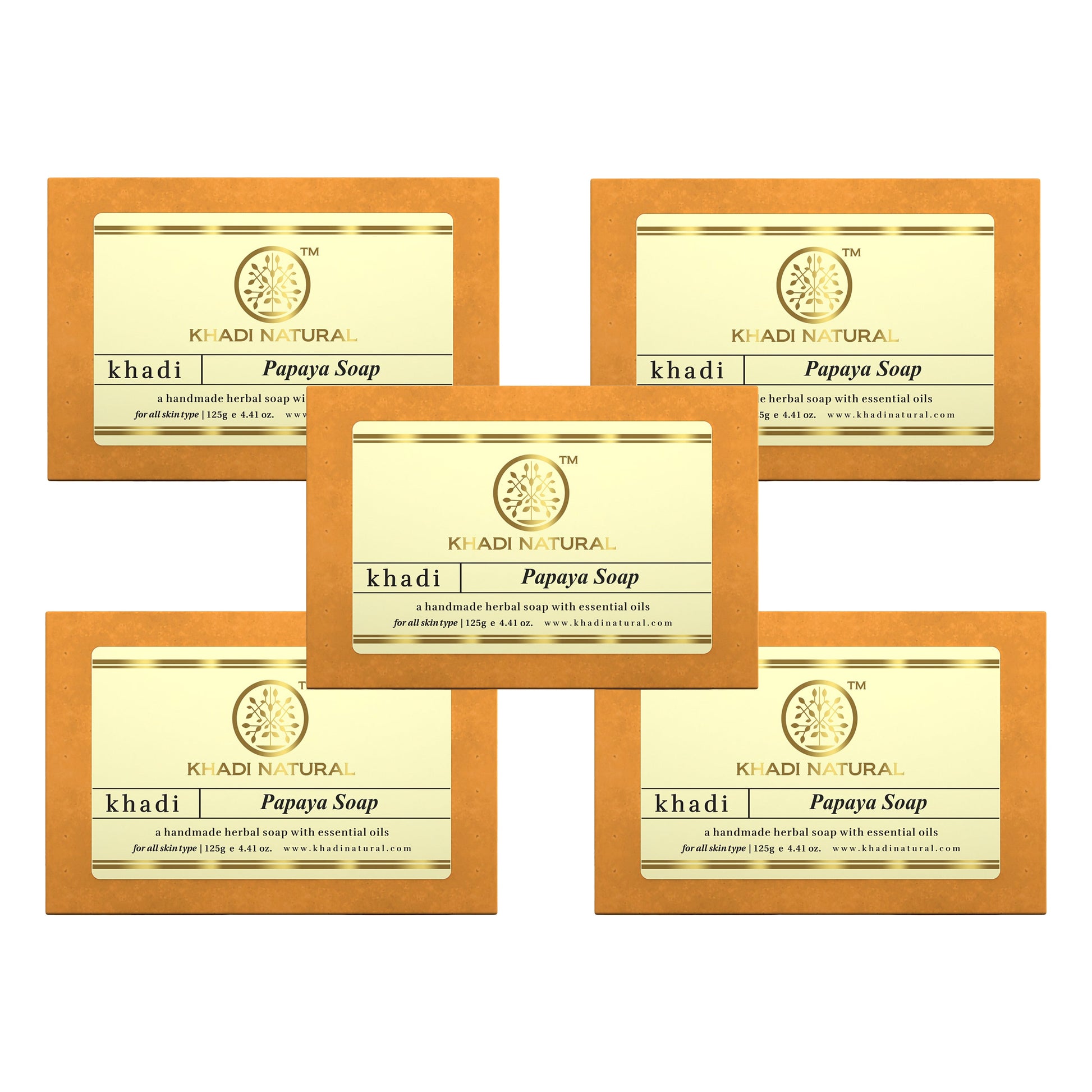 Khadi Natural Papaya Soap 125gm