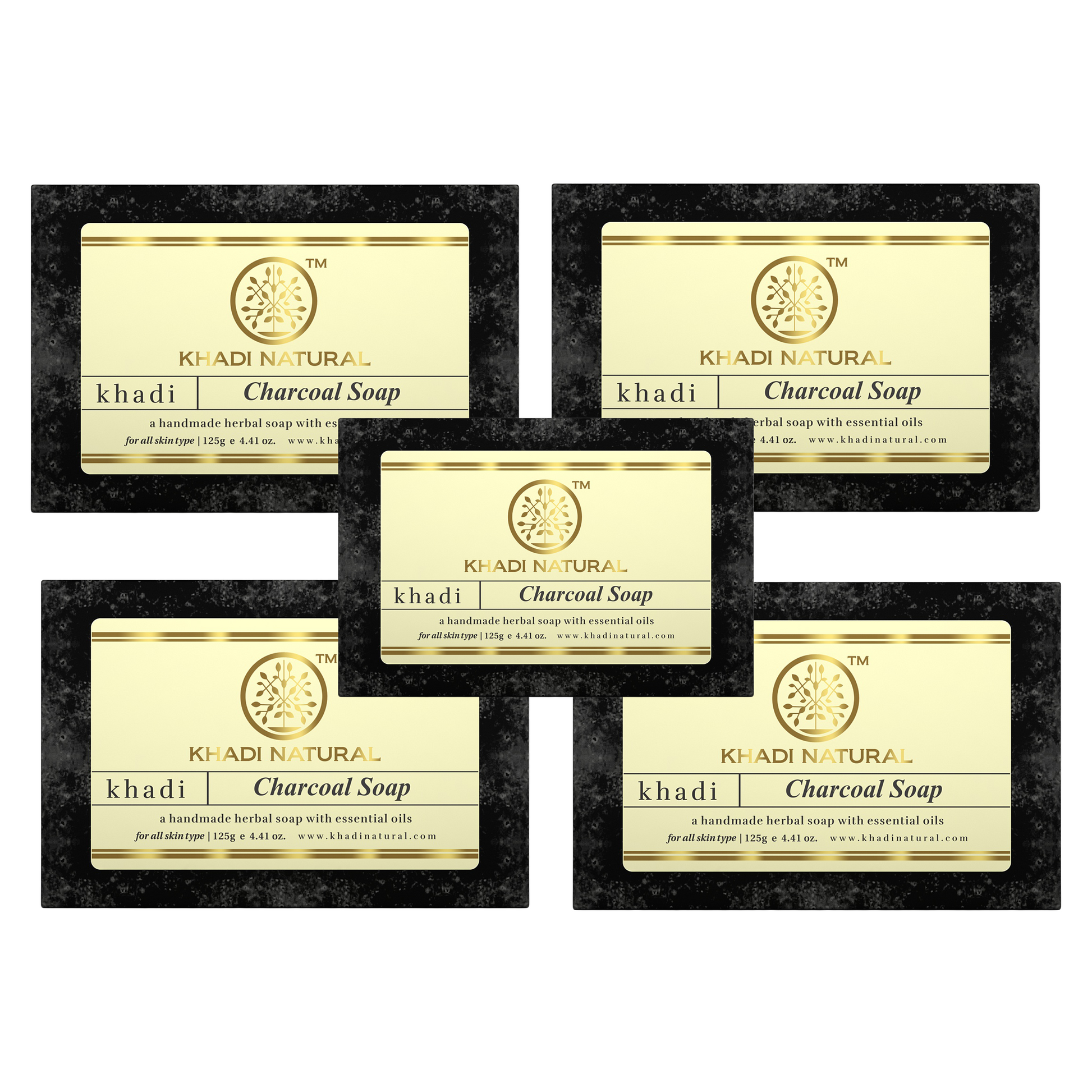 Khadi Natural Charcoal Soap - 125gm