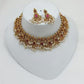 Jewel City Handcrafted Antique Gold-Plated Kundan Choker Necklace Set with Pearls | Traditional Indian Ethnic Bridal Jewelry Set | Swadesiicart