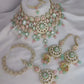 Jewel City Elegant Polki Kundan Bridal Set with Necklace, Earring & Mathapati-Handcrafted Indian Wedding Jewelry with Pearl Accents | Swadesiicart