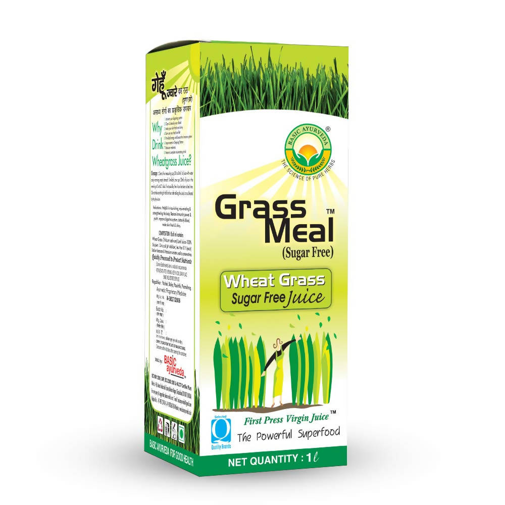 Basic Ayurveda Grass Meal Wheat Grass Juice | Swadesiicart