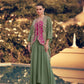 Aarshi Fashions Pink Chinon Wedding Gowns