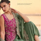 Aarshi Fashions Pink Chinon Wedding Gowns