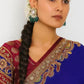 Jewel City Traditional Gold-Plated Kundan Earrings with Blue Beads – Handcrafted Ethnic Dangler Jewelry – Wedding & Party Wear | Swadesiicart