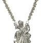 Mominos Fashion Johar Kamal Oxidised Silver-Plated Brass Finish Radha Kishan Long Necklace For Women | Swadesiicart