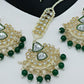 Jewel City Kundan Choker Set with Pearl Tassels - Premium Glass Cut Stone Wedding Collection | Swadesiicart