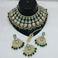 Jewel City Kundan Choker Set with Pearl Tassels - Premium Glass Cut Stone Wedding Collection | Swadesiicart
