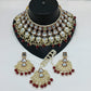 Jewel City Kundan Choker Set with Pearl Tassels - Premium Glass Cut Stone Wedding Collection | Swadesiicart